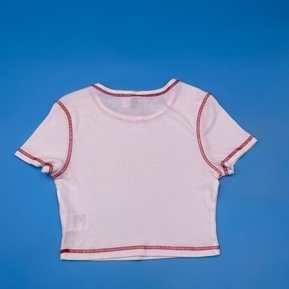 NWOT- DIVIDED Graphic Crop Top Shirt - Picture 3 of 3